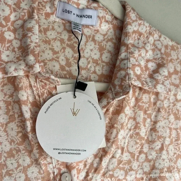 Lost + Wander Size M Floral Pick Me In The Desert Tunic Shirt NEW! - Picture 9 of 10